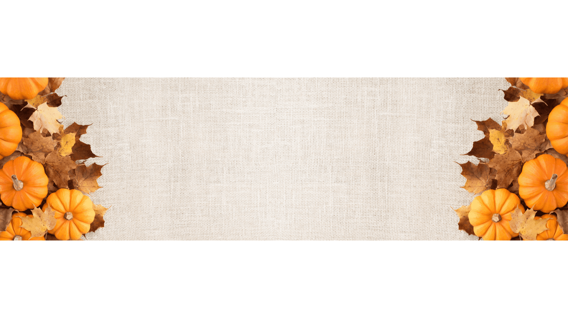 Pumpkin pie social donor impact recognition event website banner